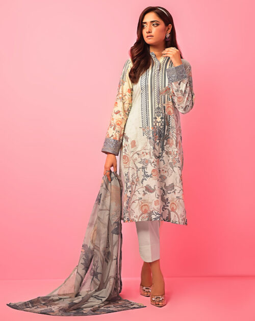 3PC LAWN UNSTITCH SUIT
