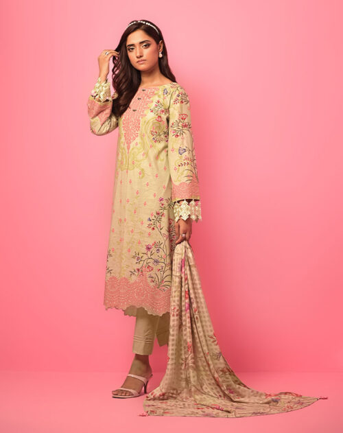 3PC LAWN UNSTITCH SUIT