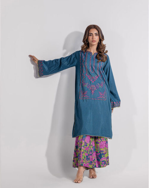 Cotton tilla embroidered 2 Pcs Suit