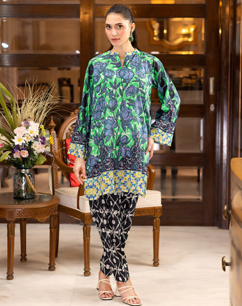 TWO PC PRINTED LAWN SUIT