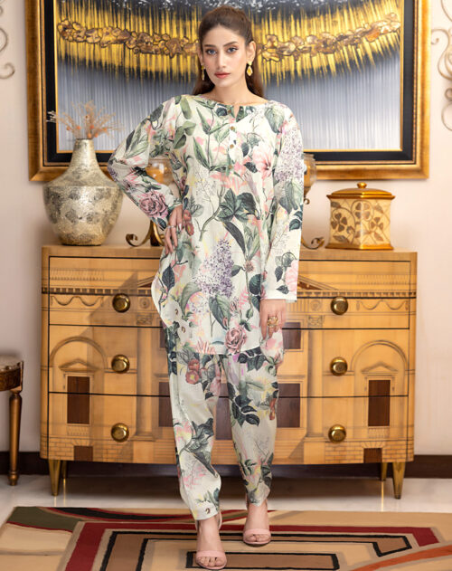TWO PC PRINTED LAWN SUIT